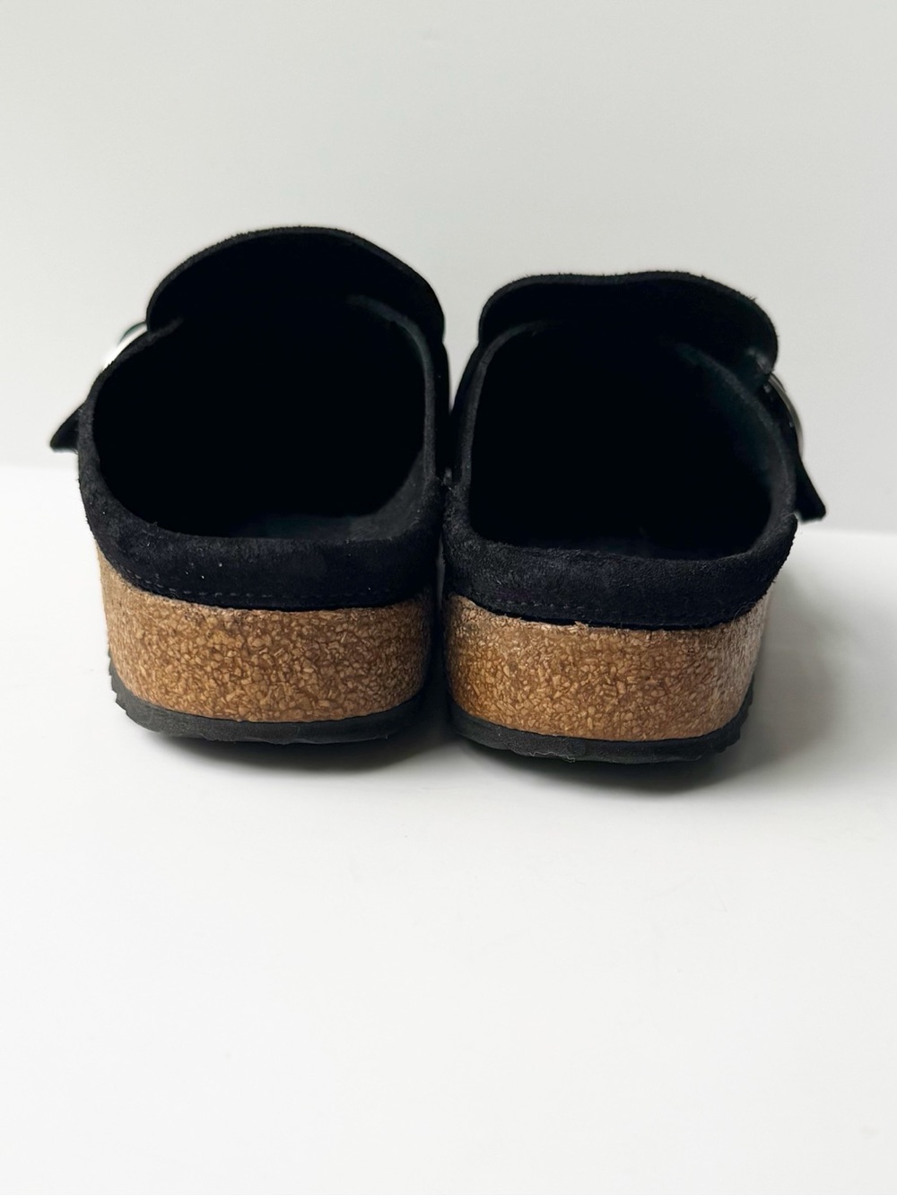 Birkenstock Buckley Moccasin Clog Slide in Black Suede | 37 (6) - Picture 6 of 10